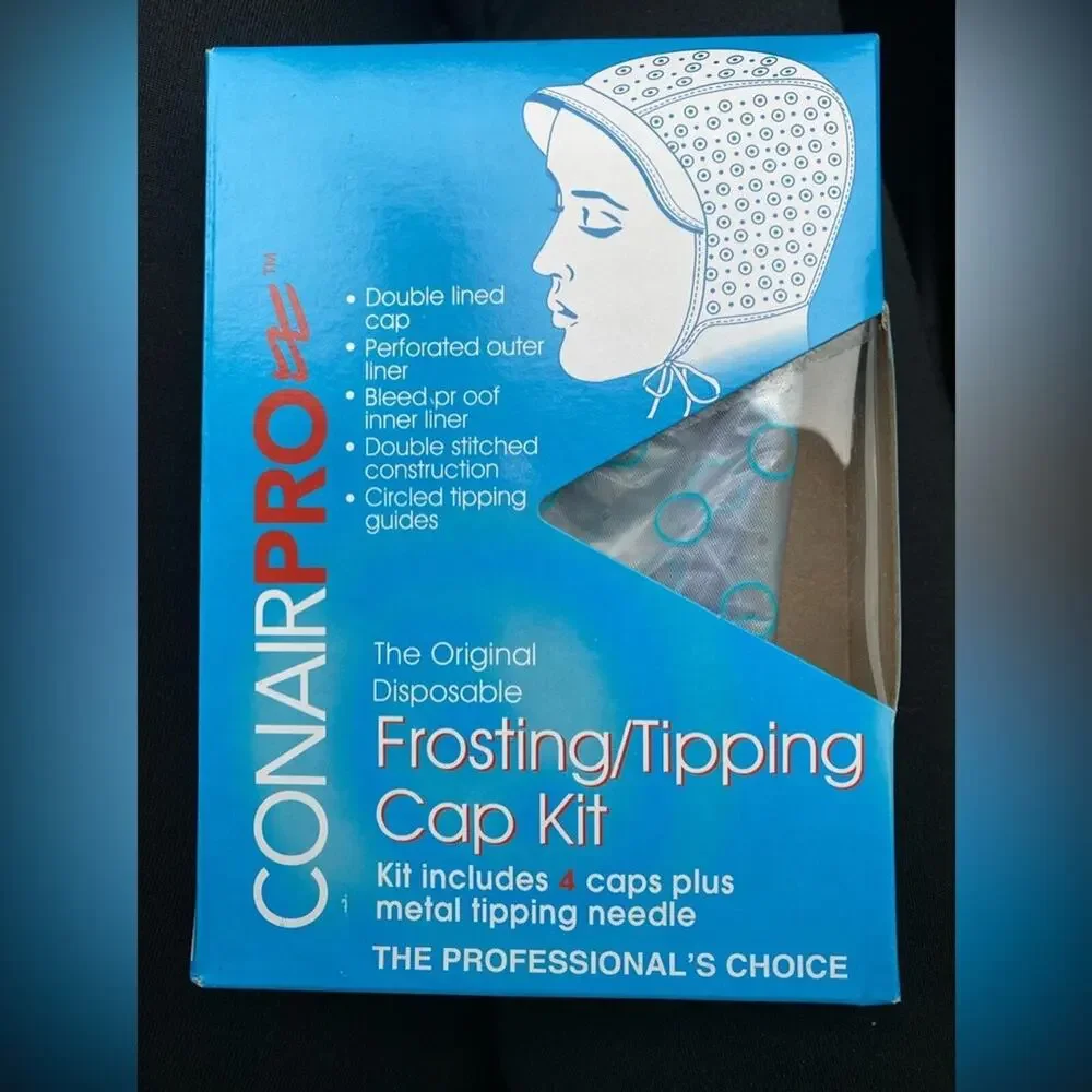 Conair Professional Disposable Hair Frosting Tipping Cap Kit 3 packs !